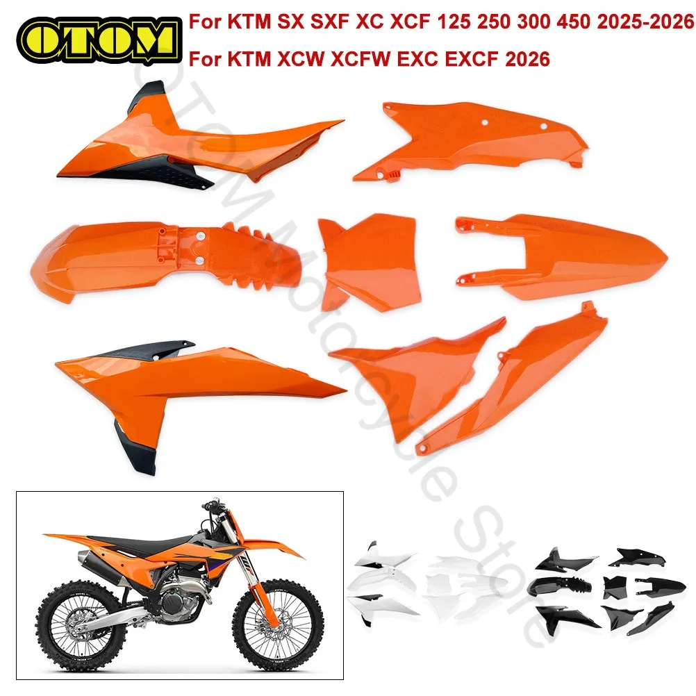 For KTM 2025-2026 Motorcycle Full Plastic Kit Body Fairing Cover Fender Fuel Tank Guard Number Plate SX SXF XC XCF XCFW EXC EXCF