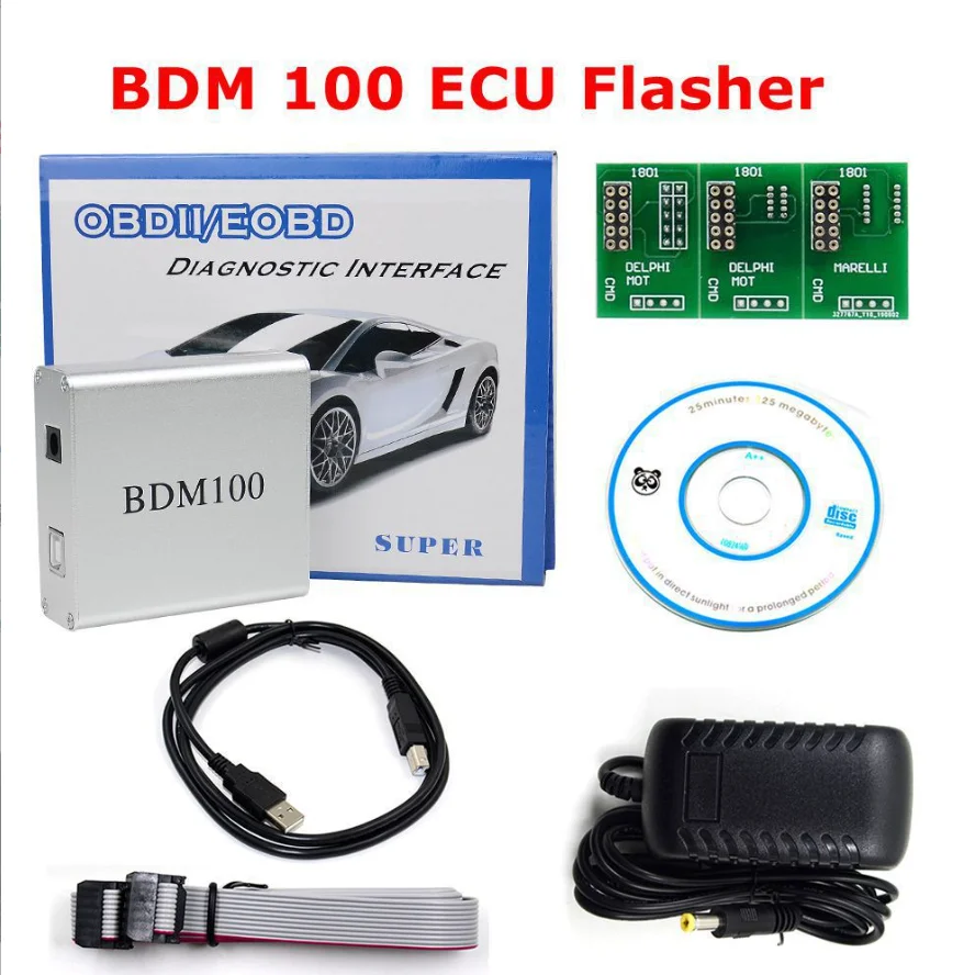 

Программатор BDM100 V1255 для чип-тюнинга ЭБУ, инструмент для чтения кодов BDM 100, перепрограммирования LED, рамка BDM, 4 шт. зондов-щупов BDM