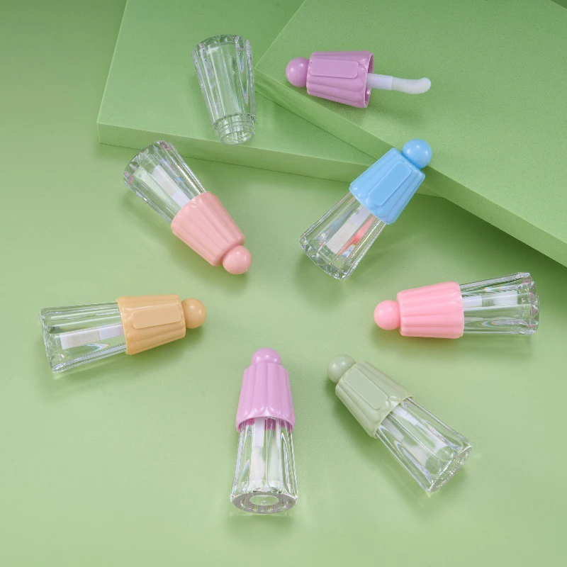 4ML Refillable Bottled Lip Glaze Empty Tube Lip Gloss Tube Lipstick Tube Lip Glaze Tube Eyelash Tube Thick Rod Travel Supplies