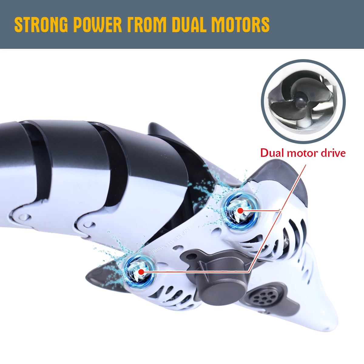 Shark Rc Dolphin whale สเปรย์น้ําของเล่นรีโมทคอนโทรลเรือเรือดําน้ําหุ่นยนต์ปลาไฟฟ้าของเล่นสําหรับเด็ก Xmas ของขวัญ