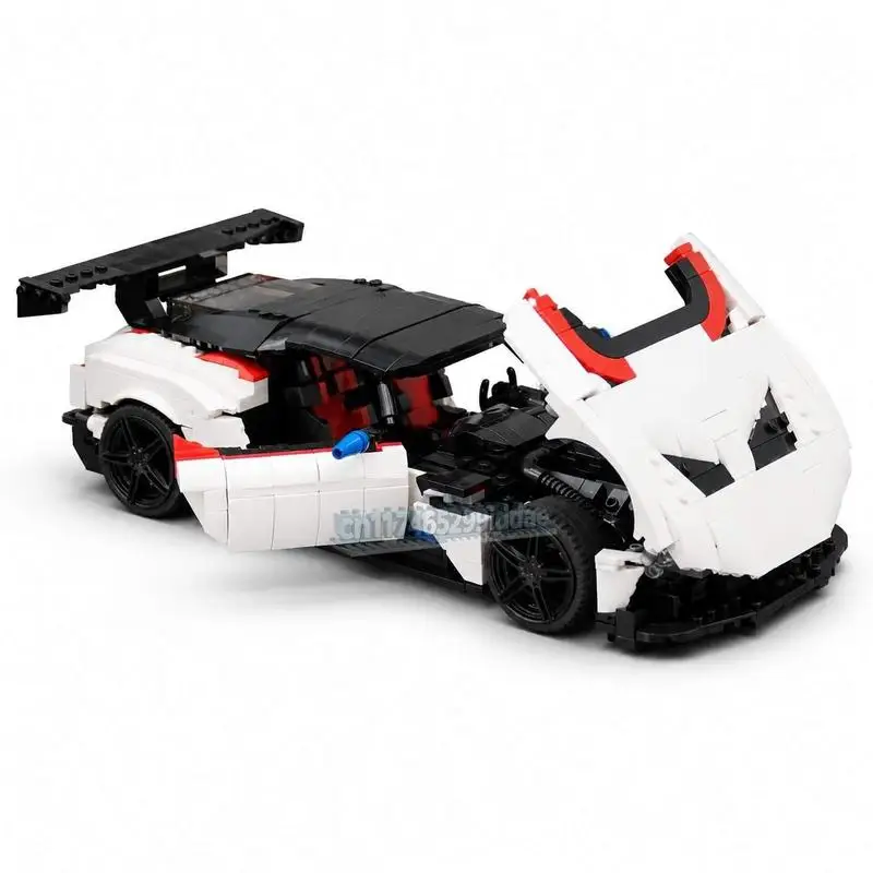 NEW 1137PCS British Limited Track Hypercar MOC Model DIY Assembled Building Bricks High-Speed Performance Racing Display Gifts