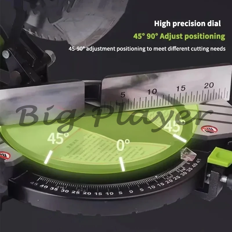 Electric Saw Aluminum Machine 220V/1800W Multifunctional Circular Saw 45 Degree Cutting Miter Sawing Aluminum Machine