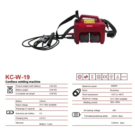 Hot sales 21V 6A Cordless Welding Machine Lithium battery Mini portable hand held welding machine