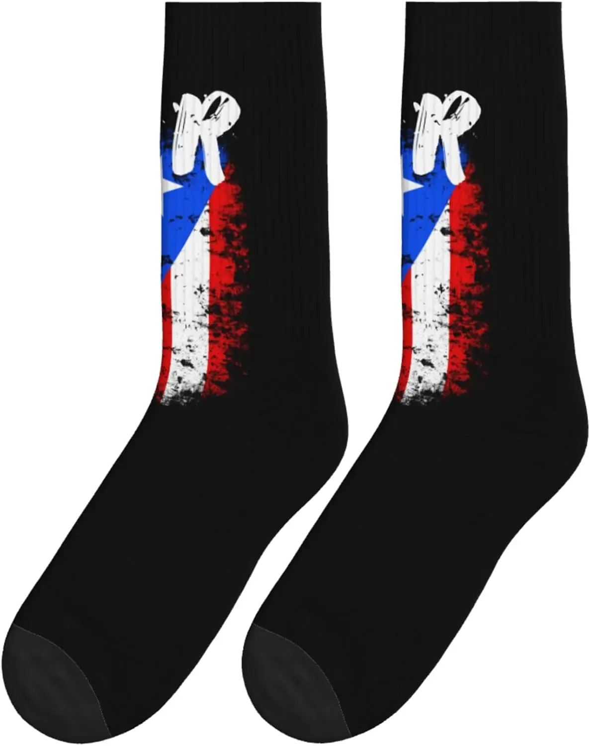 بورتوريكو العلاقات العامة العلم للجنسين عارضة طاقم الجوارب الجدة جوارب رياضية الرجال اللباس الجوارب منقوشة جورب #3
