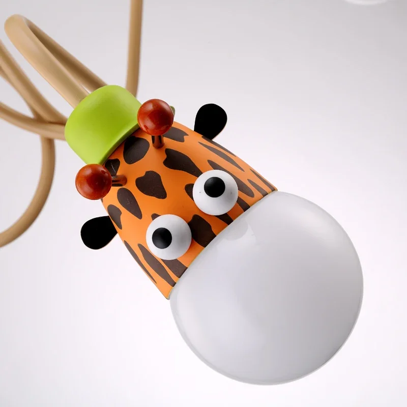 

Animal Pendant Lights Kid's Room Lighting Modern 3heads Child Bedroom Lamp E27 LED For Living Home Decoration Lamps