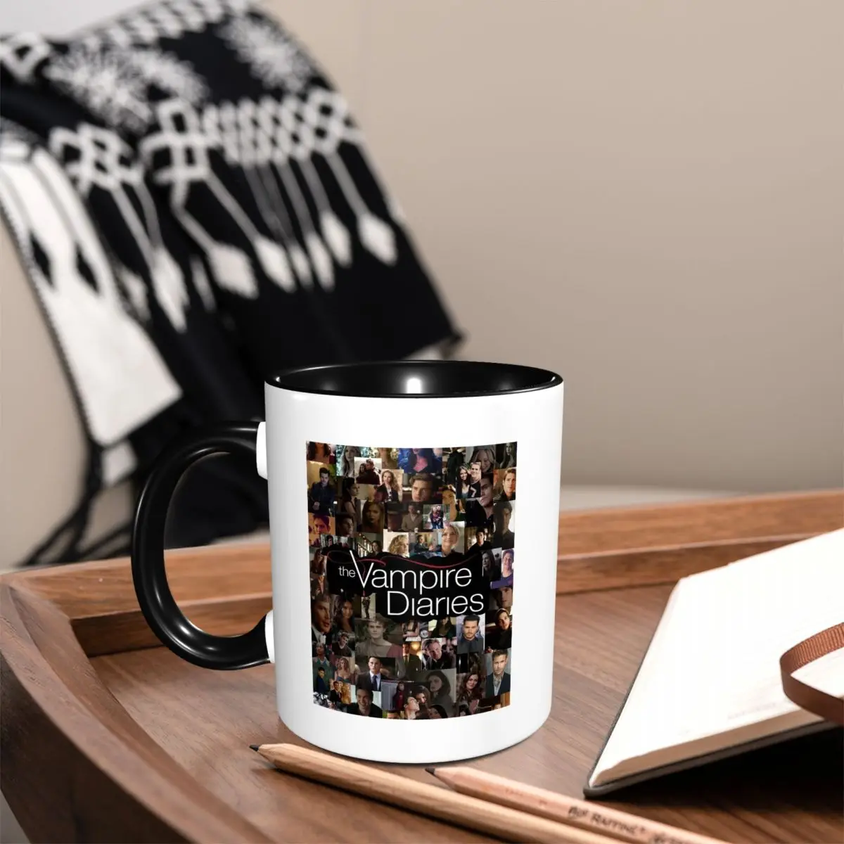 The Vampire Diaries Damon Salvatore Mug Funny Ceramic Coffee Cups Tea Mugs Milk Cup Drinkware Gifts for Friends