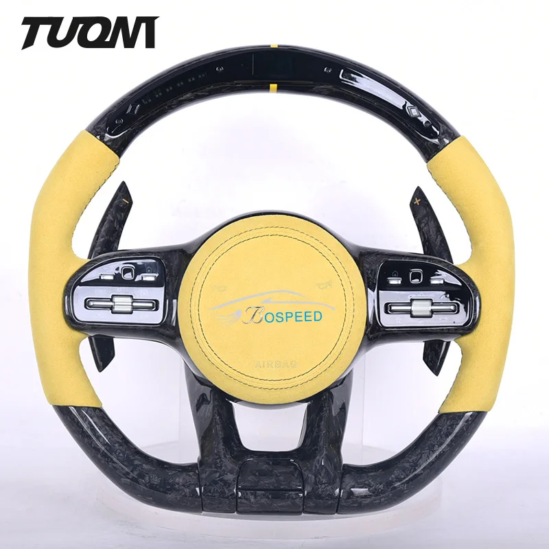 

Forged Carbon Fiber LED Steering Wheel For Mercedes Benz W204 W205 S204 W212 V212 A45 C43 C63 E63 GT S63 GLE63 GLC63 G63 CLS63