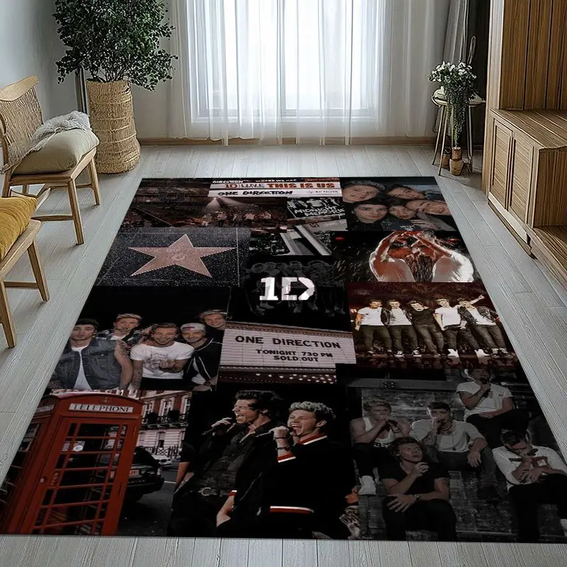 Fashion One D-Direction Boy Band Area Rug,Soft Non-Slip Carpet Mat for Living Room Bedroom Playroom,Sofa Floor Rug,Home Decor