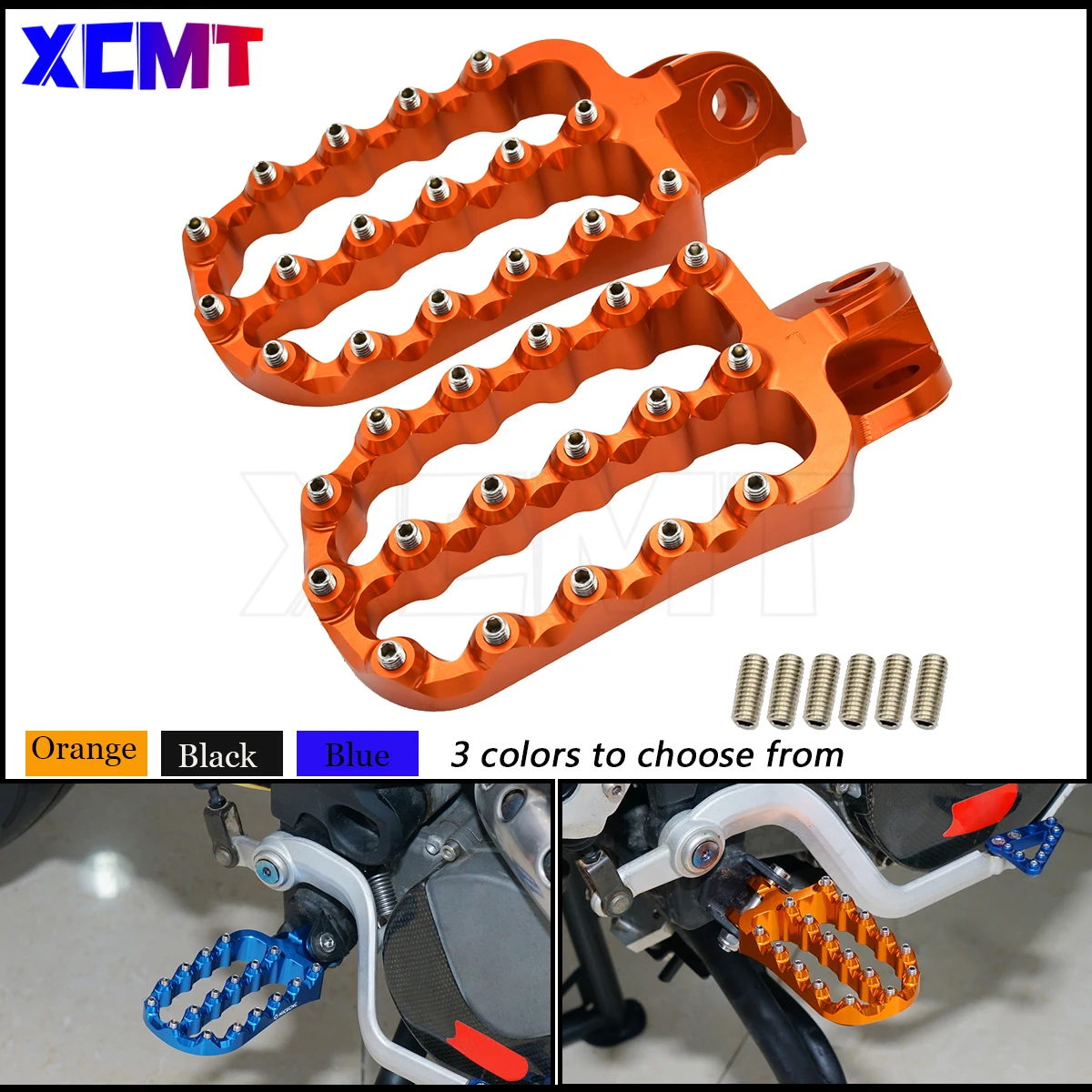 

Motorcycle CNC Lengthen Foot Pegs Footrest Footpeg For Husqvarna TE FE TX FX TC FC For KTM 390-1290 Adventure SMC/R/S Supermoto