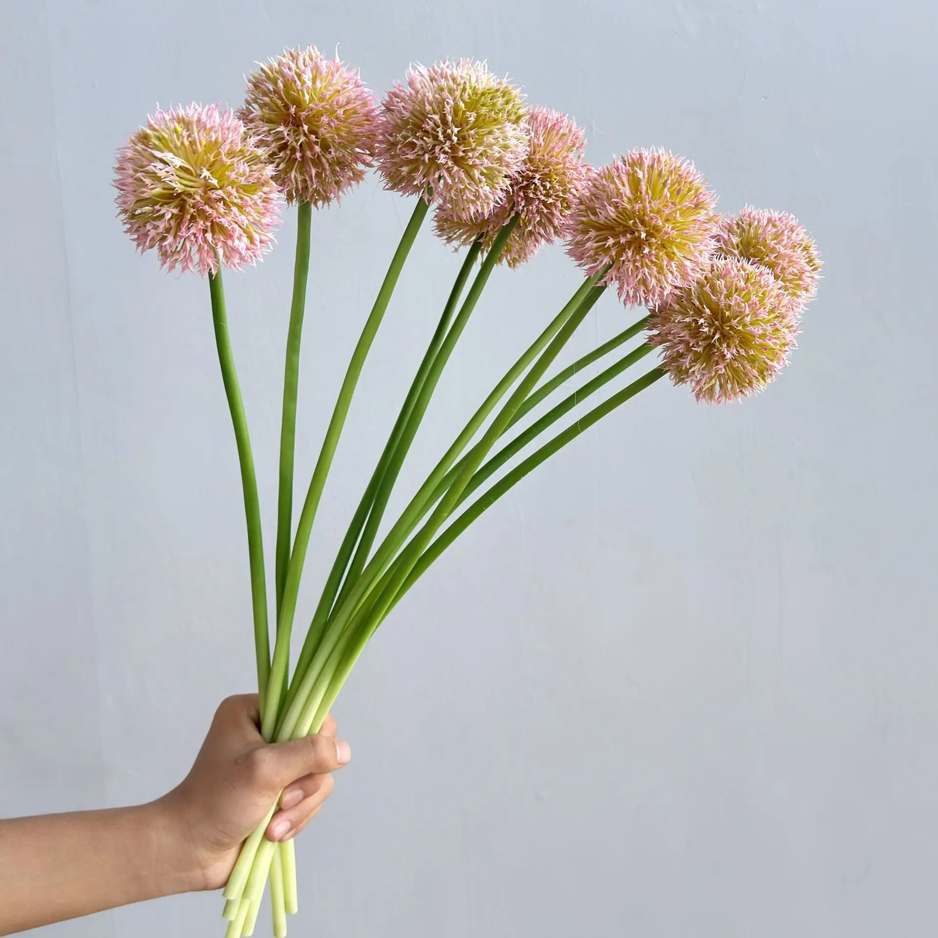 10 Stück Künstliche Plastikblumen Zwiebelkugeln Heimdekoration Zwiebelblumen Brautstrauß Hochzeitsdekoration Party Fotografie-Requisiten – Detail 7