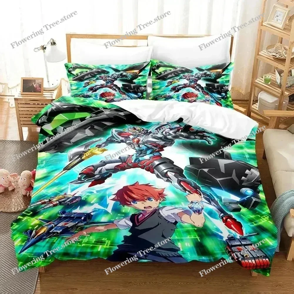 

Anime SSSS.GRIDMAN Bedding Set Duvet Cover Bed Set Quilt Cover Pillowcase Comforter king Queen Size Boys Adult Bedding Set029