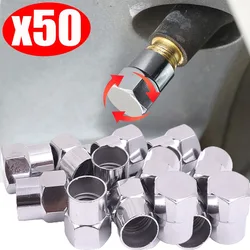 1-50pcs Tappi stelo valvola pneumatici per auto Copri stelo valvola pneumatico esagonale universale per tutte le valvole pneumatici Accessori Cappucci valvole pneumatici per cerchioni