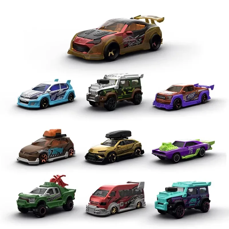 Original Majorette S3 Tune Up\'s Assemble The Modified Car Simulated Alloy Car Anime Action Figure Model Toys Gifts Collection