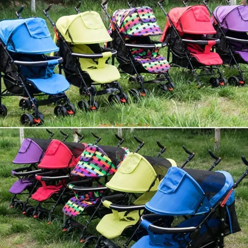 غطاء J0PF Pram Sun Cover لعربات الأطفال متعددة الأغراض، غطاء ظل المطر من الشمس، متين مقاوم للتمزق #2