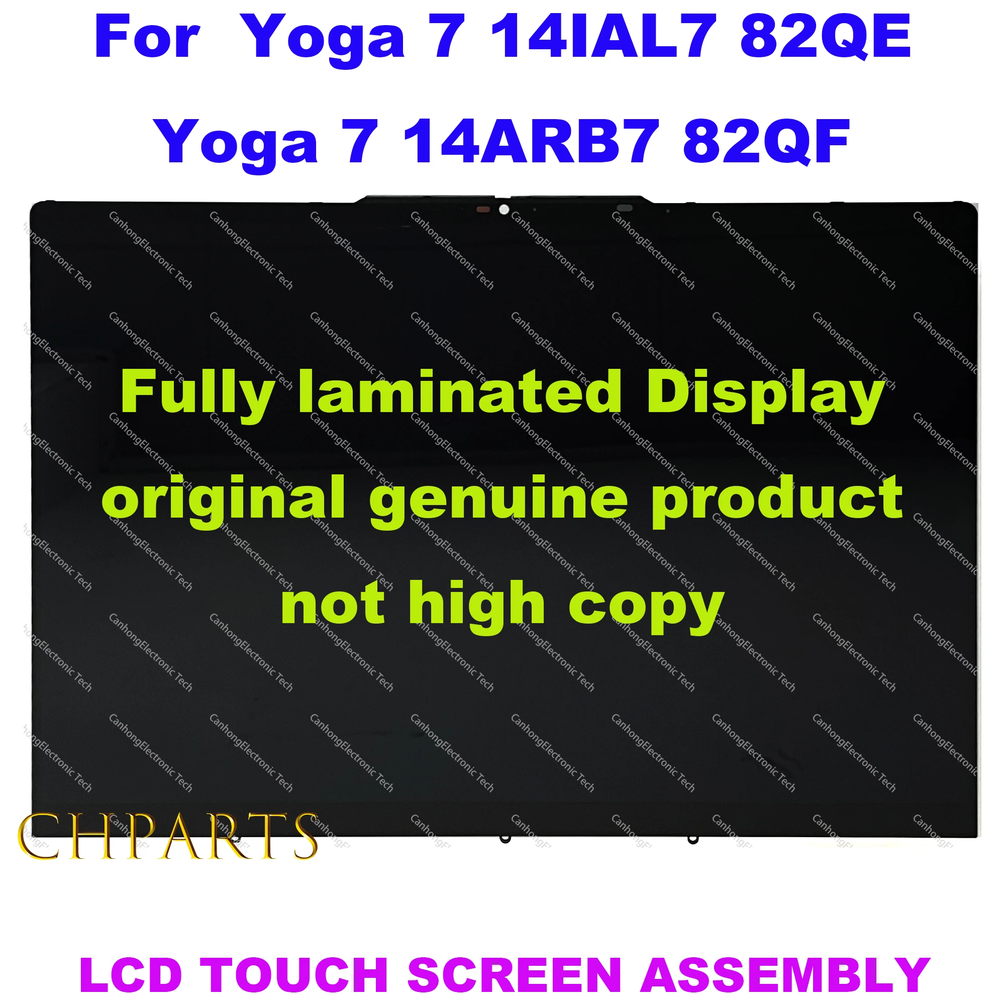 

14" 2240x1400 LCD 2880x1800 OLED For Lenovo Yoga 7 14IAL7 82QE Yoga 7 14ARB7 82QF Display Touch Screen Replacement Assembly