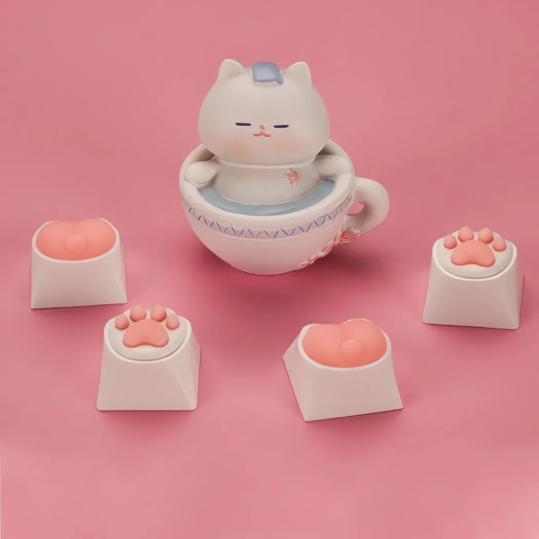 

3D Cute Soft Cartoon Keycaps Replace for Cherry MX Gaming Mechanical Keyboard Keycap Keys Anime Custom Key Caps