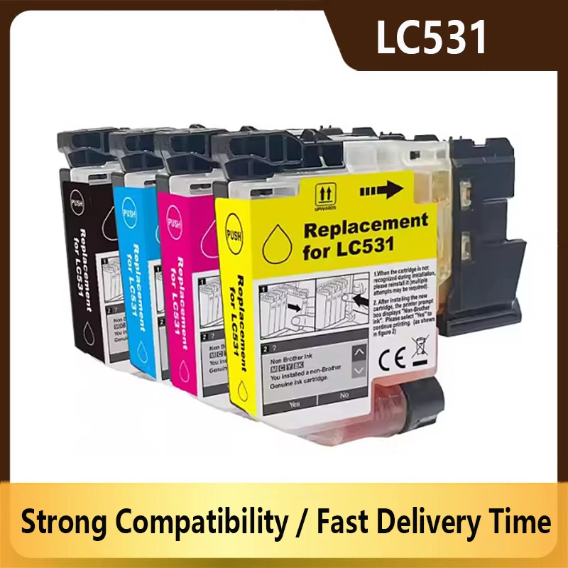 LC531 LC-531 Compatible Ink Cartridge For Brother For Brother DCP‑J1260W/DCP-J1310DW/DCP-J1360DW Printer