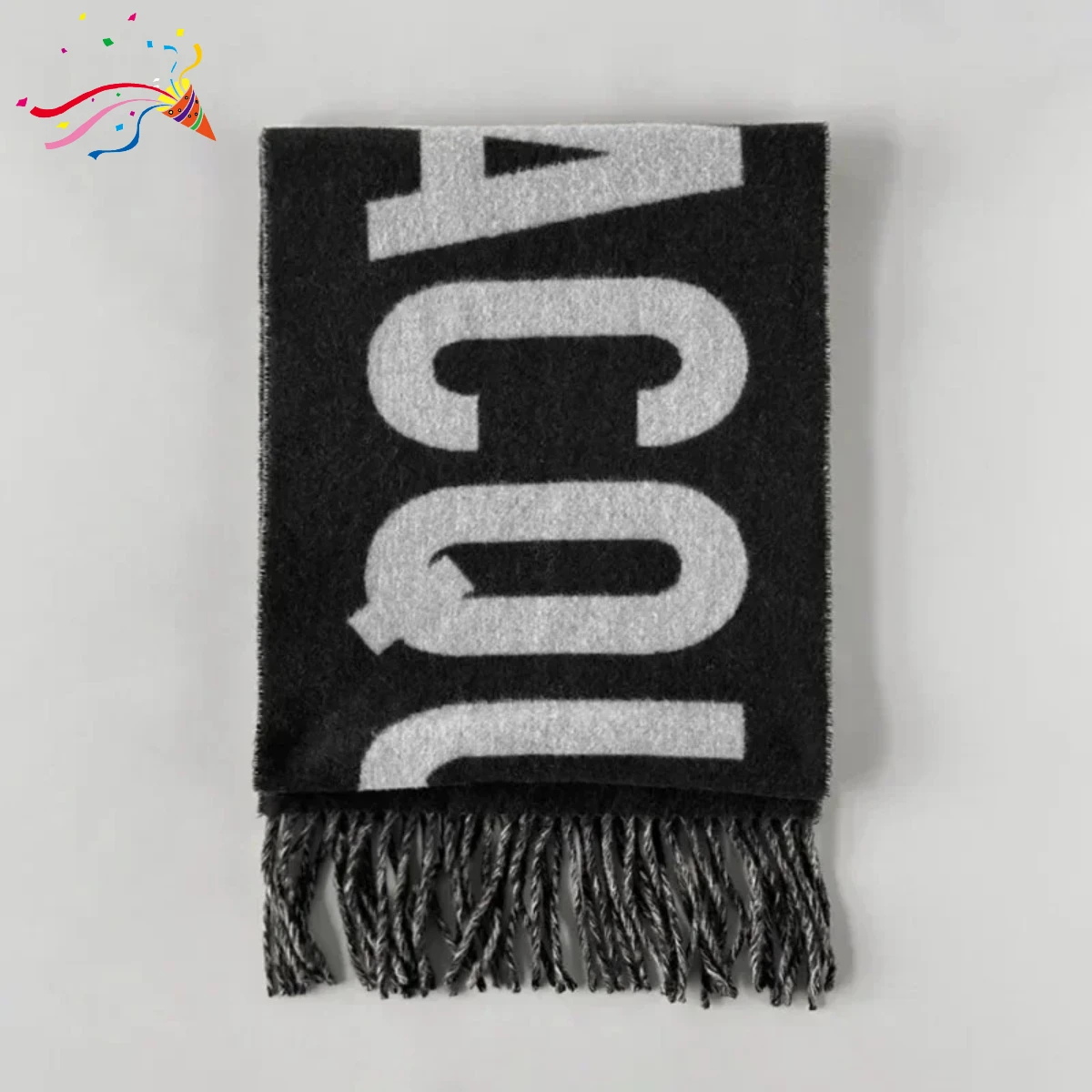 Advanced Luxury 100% Wool Scarf For Women Monogram Cashmere Pashmina Shawl Winter Female Fashion Warm Neck Scarf Designer 2024