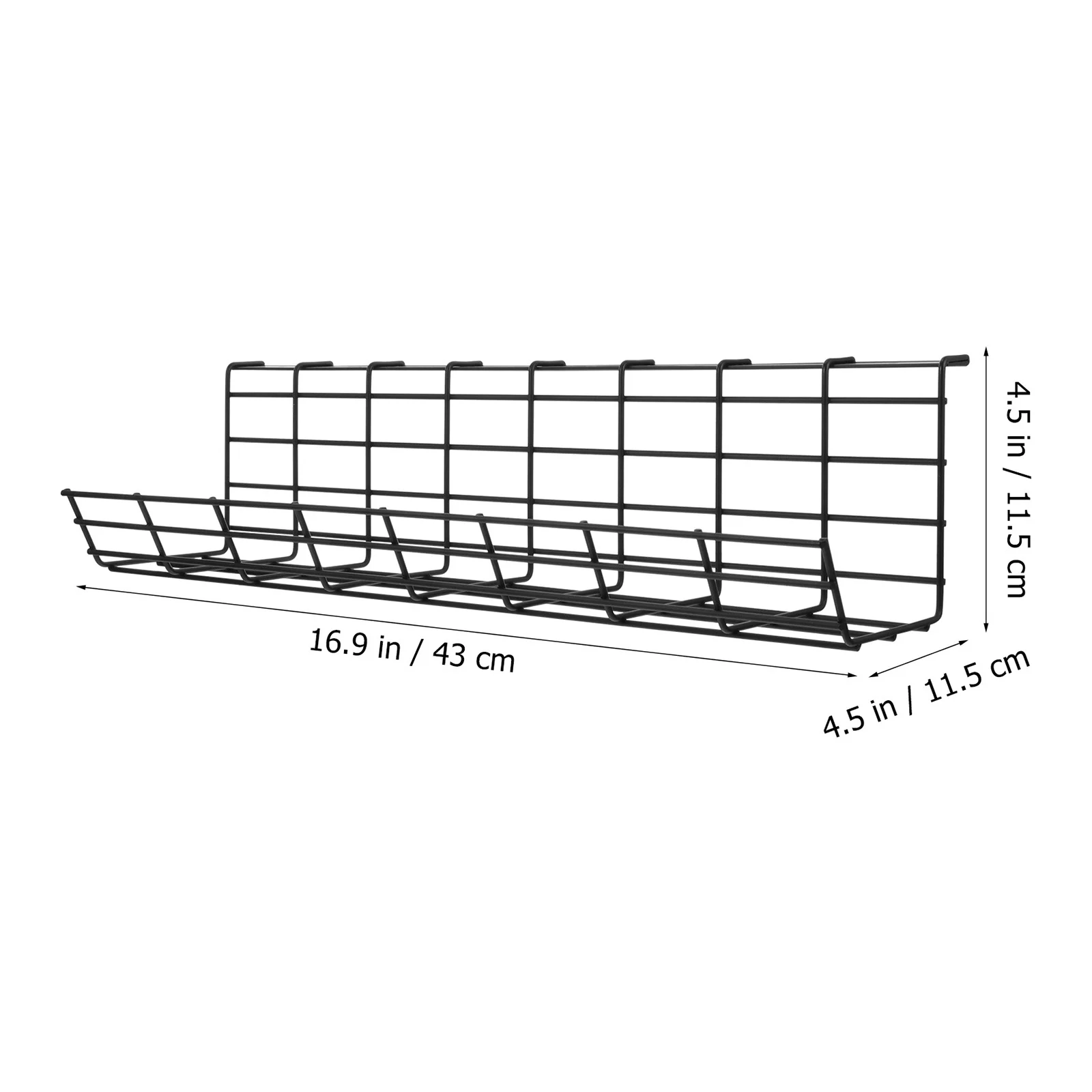 Under Desk Cable Management Tray with Screws Rack Cable Tray Basket for Home Kitchens Wire Management