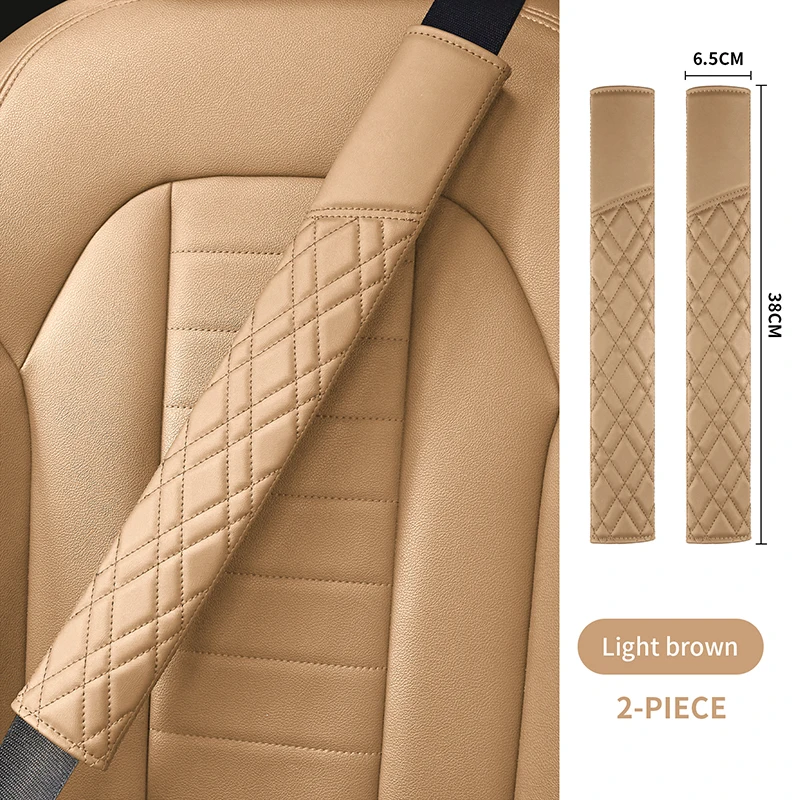 2 PCS Car Seat Belt Pads Safe Seatbelt Shoulder Strap Covers For Benz Honda Chery Jeep Jaguar Universal Interior Accessories