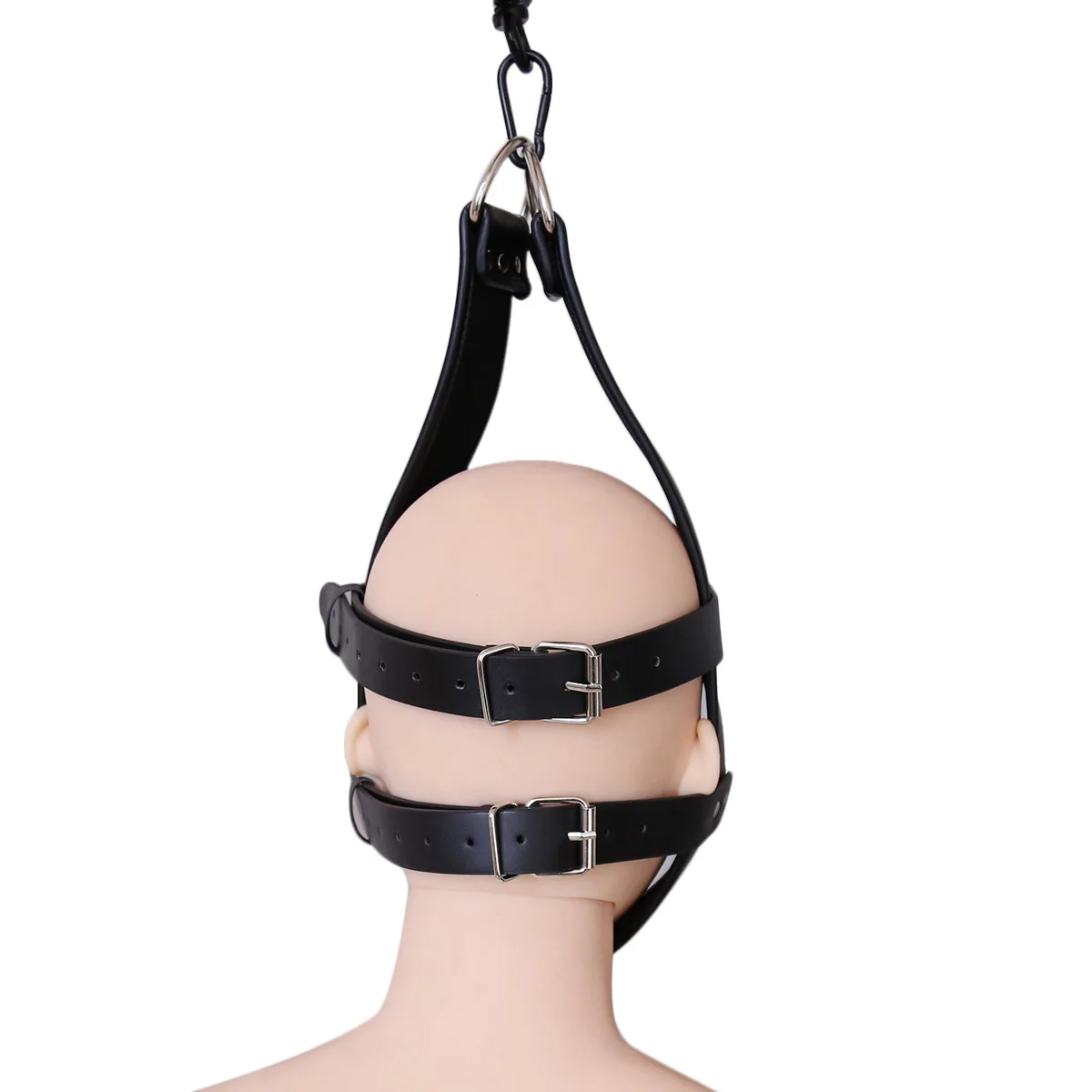 PU Leather Head Harness Fixation Bdsm Bondage  Sex Toys For Women Adjustable Headband Fetish Face Mask Restraint Adult Game 18