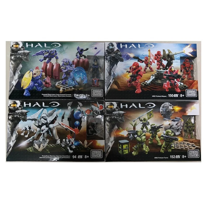 Mega Bloks  Halo Unsc Fireteam Taurus Warriors Building Blocks Children Collector\'s Edition Construction Figure Toy Gifts