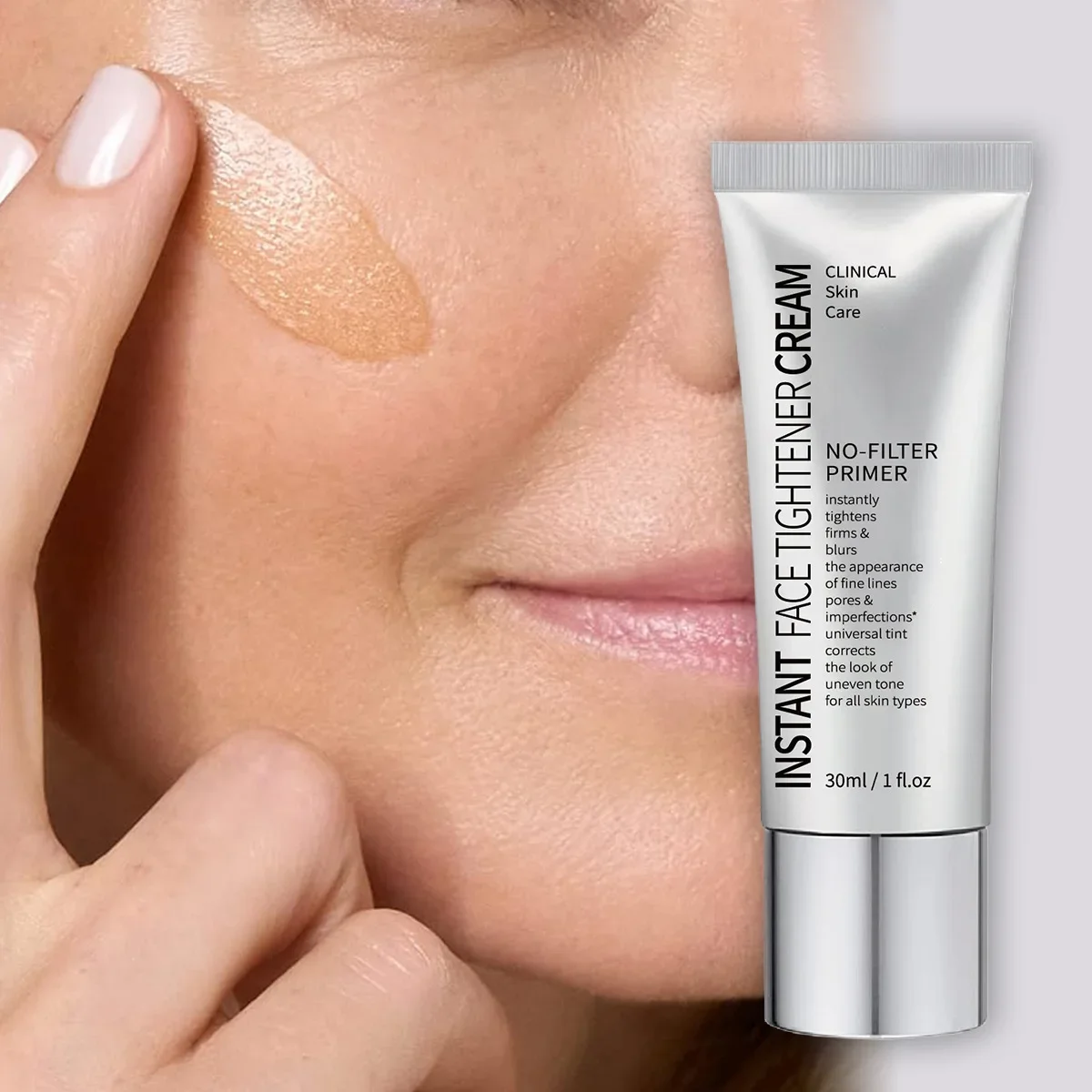 Correcteur naturel pour le visage, apprêt sans filtre, raffermit instantanément, crème de maquillage, contrôle de l'huile, Isolation de la peau uniforme