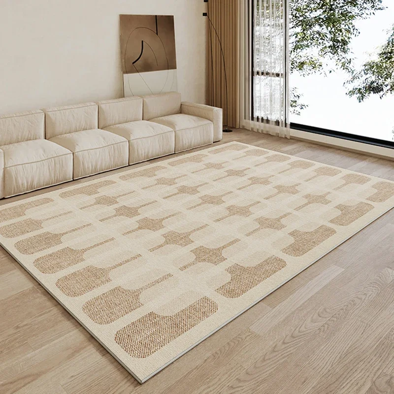 

Geometric Pattern Carpet Living Room Large Area Coffee Table Non Slip Carpets 2025 New Light Luxury High End Rug