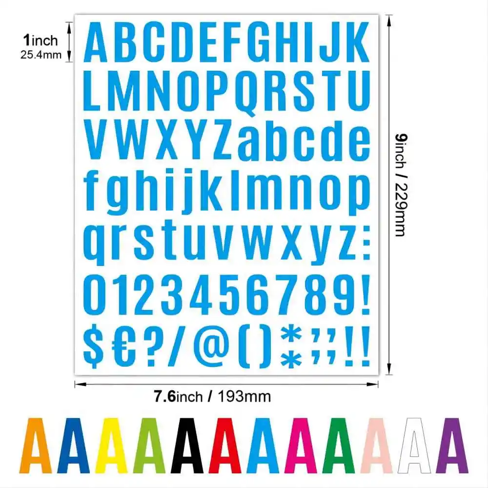 2Pcs 26 Alphabet A-Z Planner Stickers Waterproof Colorful Creative DIY PVC Letter Sticker For Kids Cup decoration