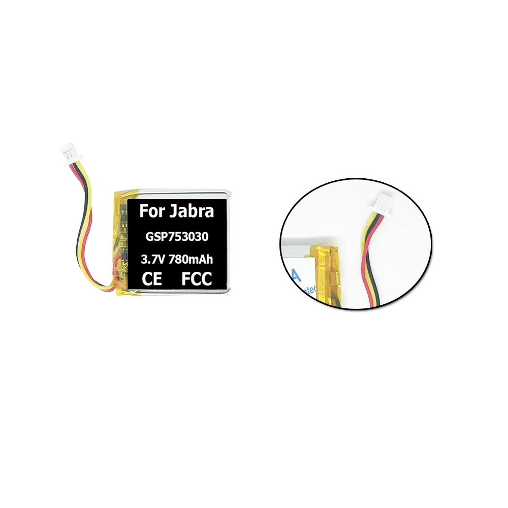 780mAh GSP753030 Battery For JBL TUNE 750BTNC 760BTNC Gaming Headset Headphone view 4