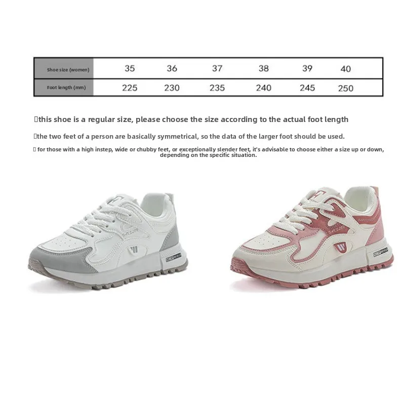 1pair Sneakers Women's Lightweight Shock-absorbing Running Shoes Women's Spring and Autumn New Casual Versatile Student Shoes