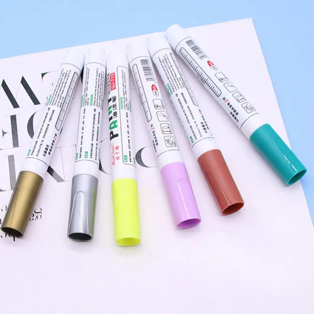 Smooth Writing Assorted Colors Fabric Canvas Rock Graffiti Pens for Home/Family