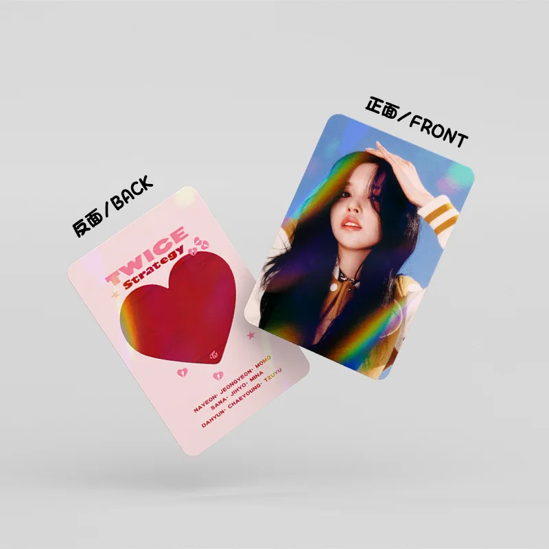 30 قطعة/TWICE ألبوم جديد ليزر صور بطاقة مروحة جمع بطاقة فلاش لومو بطاقة مروحة هدية