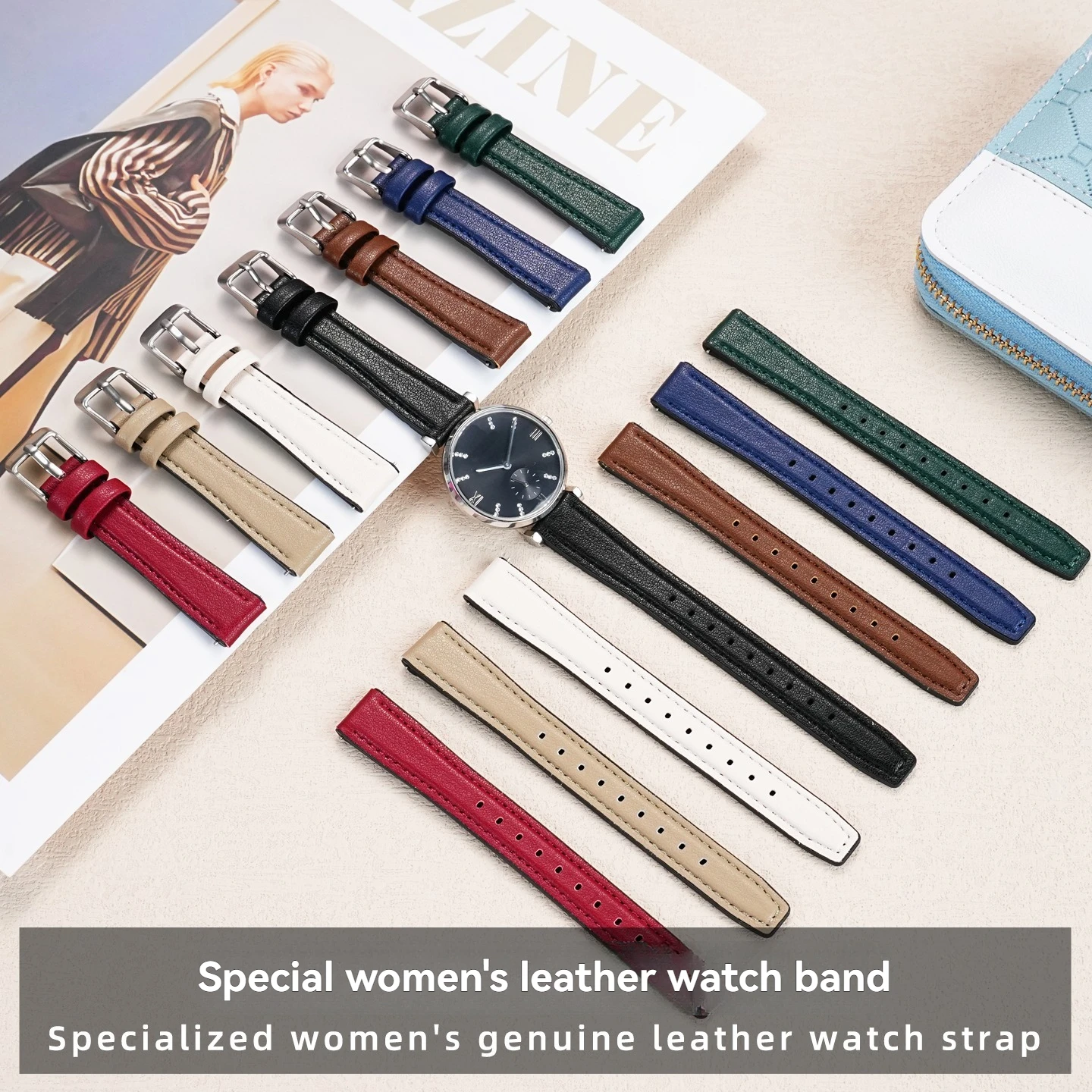 سلسلة ساعات عصرية بواجهة سريعة الإصدار لصيف جديد لساعات أرماني وتيسو وغيرها من العلامات التجارية حزام عالمي 14 ملم 12 ملم