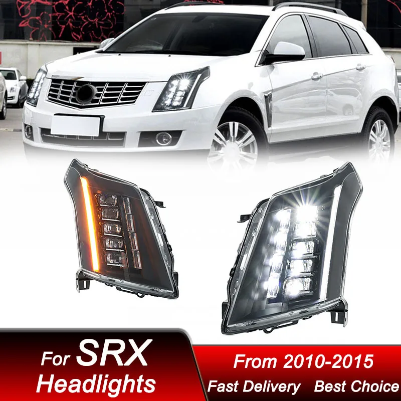 

Car Headlights For Cadillac SRX 2010-2015 new style LED Headlamp Assembly Upgrade High Configure Projector Lens Accessories Kit