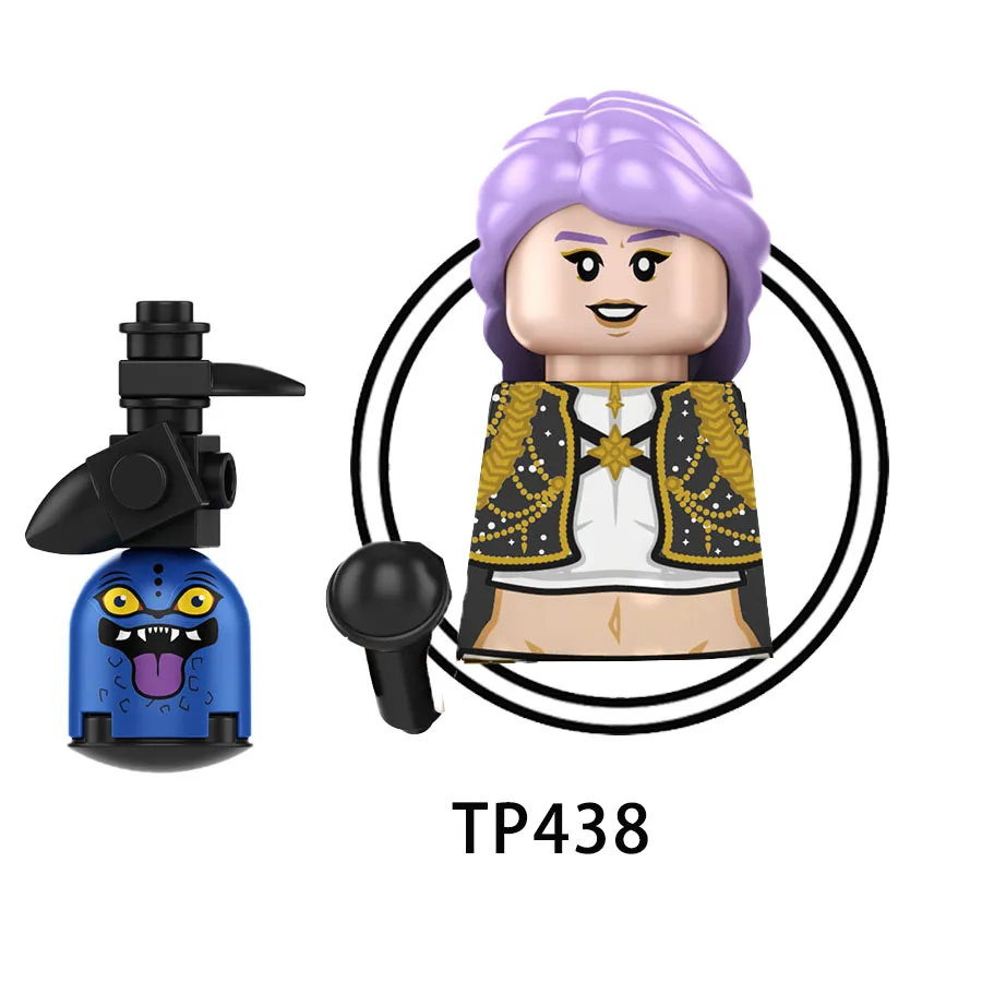 TP438 TP439 TP440 سلسلة الموسيقى اللبنات K شيطان الطوب أرقام ألعاب أطفال البوب الصيادين