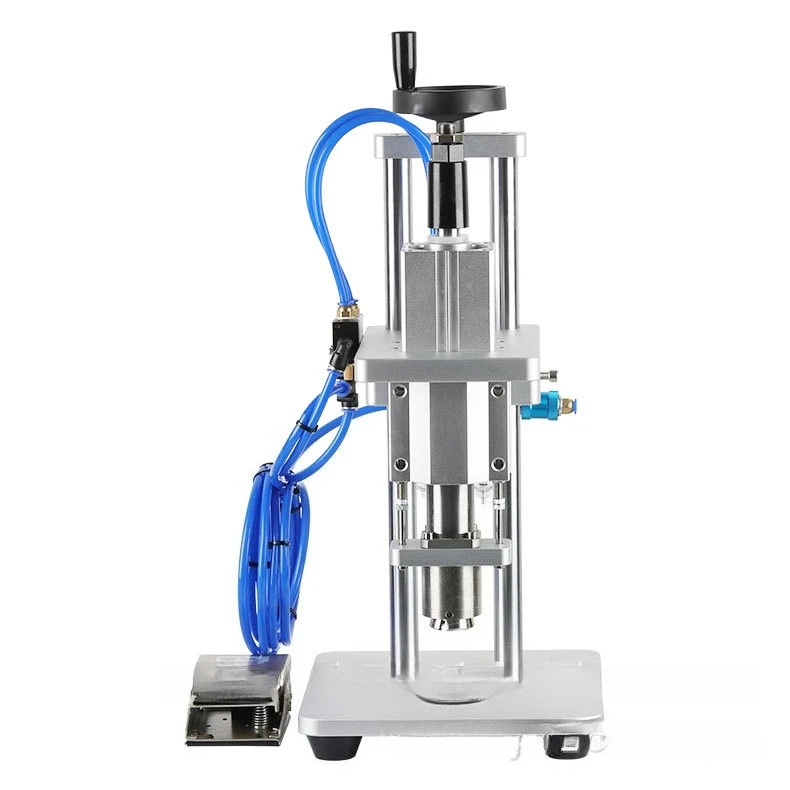 

Pneumatic Xilin bottle sealing machine Ampoule rolling cap capping machine Glass bottle oral liquid sealing and locking machine