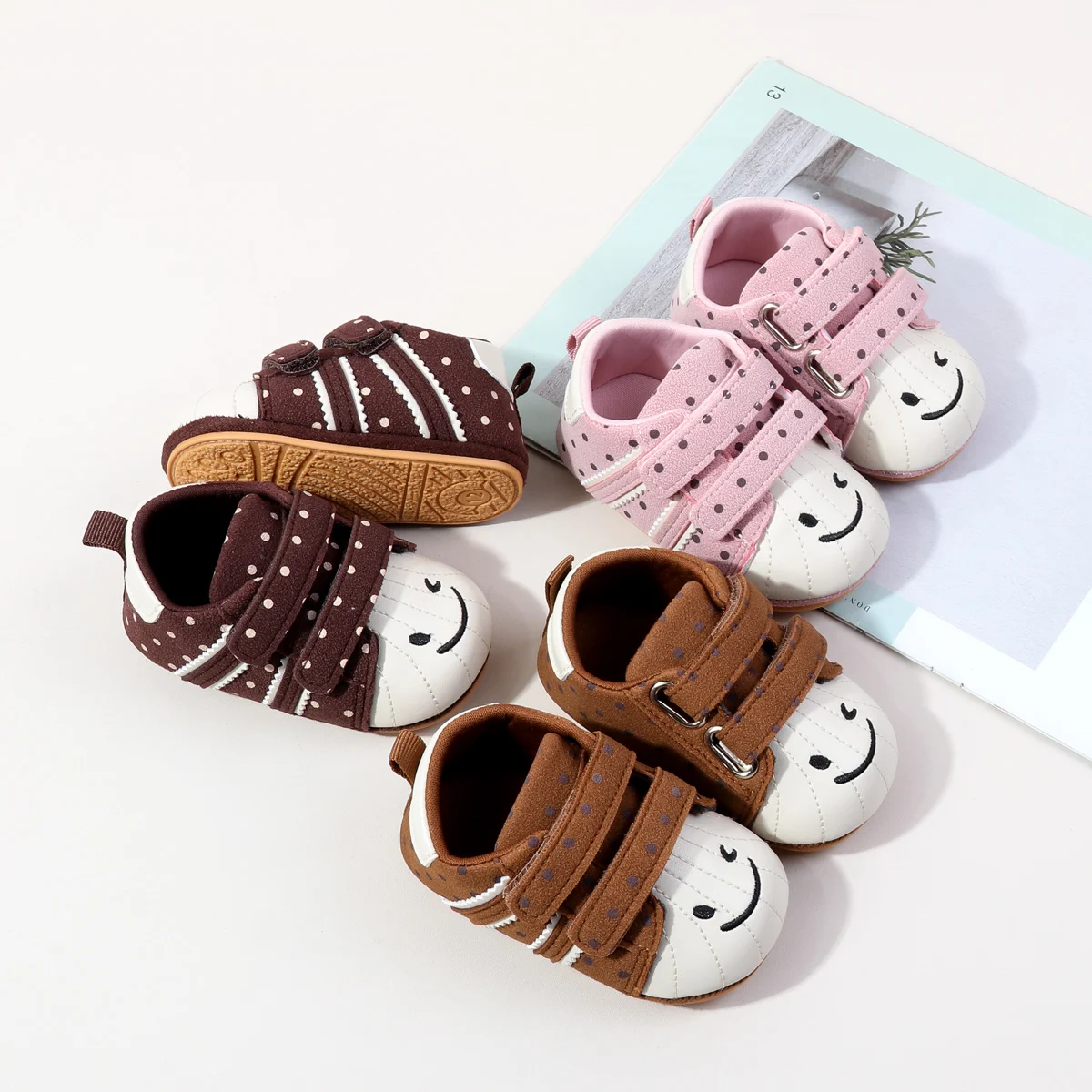 Hot Selling Baby Boy's And Girl's First Walking Indoor Outdoor For 0-18 Months Spring And Autumn Infants Sneaker Cute Design