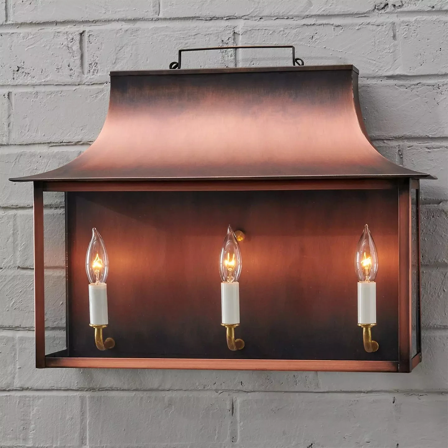 Lantern Villa Colonial Style Metal Crafts Georgia Outdoor Large Wall Lamps Antique Brass Bronze Do Old Copper Wall Lamps