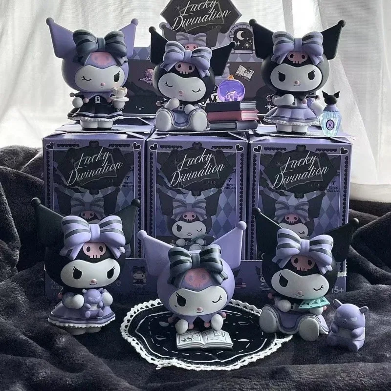 

1/6 шт. Kuromi Lucky гадание слепая коробка автомобиль прилив игровая фигурка кукла орнамент студенческая игрушка детский подарок украшение дома