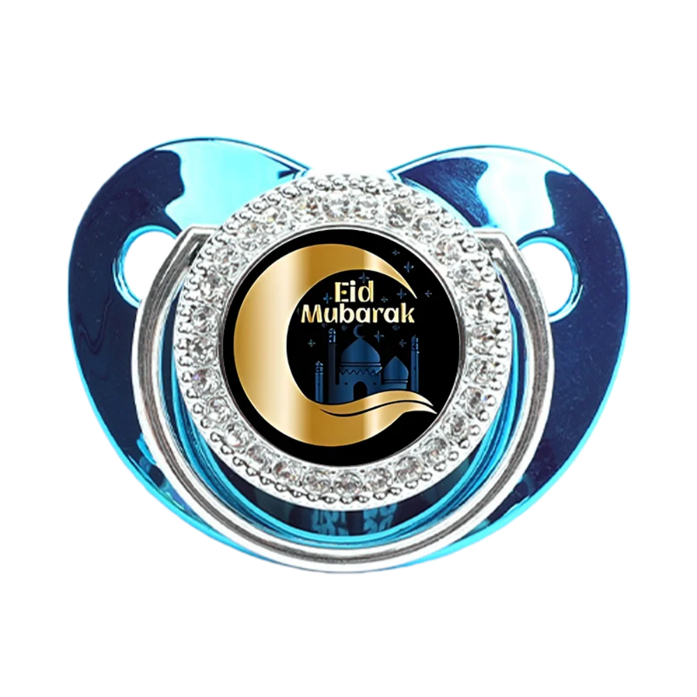 Crescent Moon Newborn Pacifier Baby Soother with Dust Cover Silicone Teething Chew Toy Calm Comfort Wholesale
