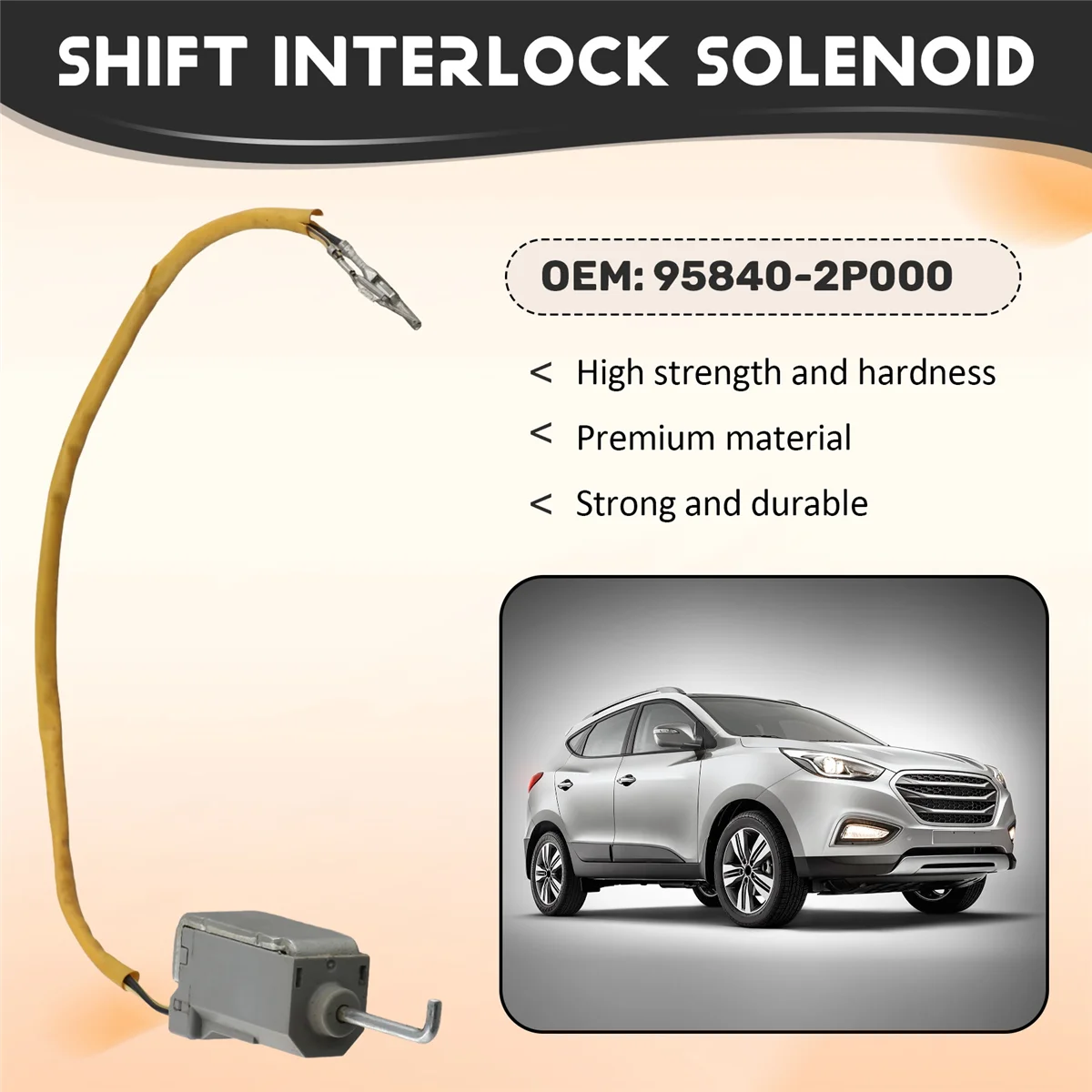 

Durable New Shift Interlock Solenoid For HYUNDAI TUCSON iX35 2010-2013