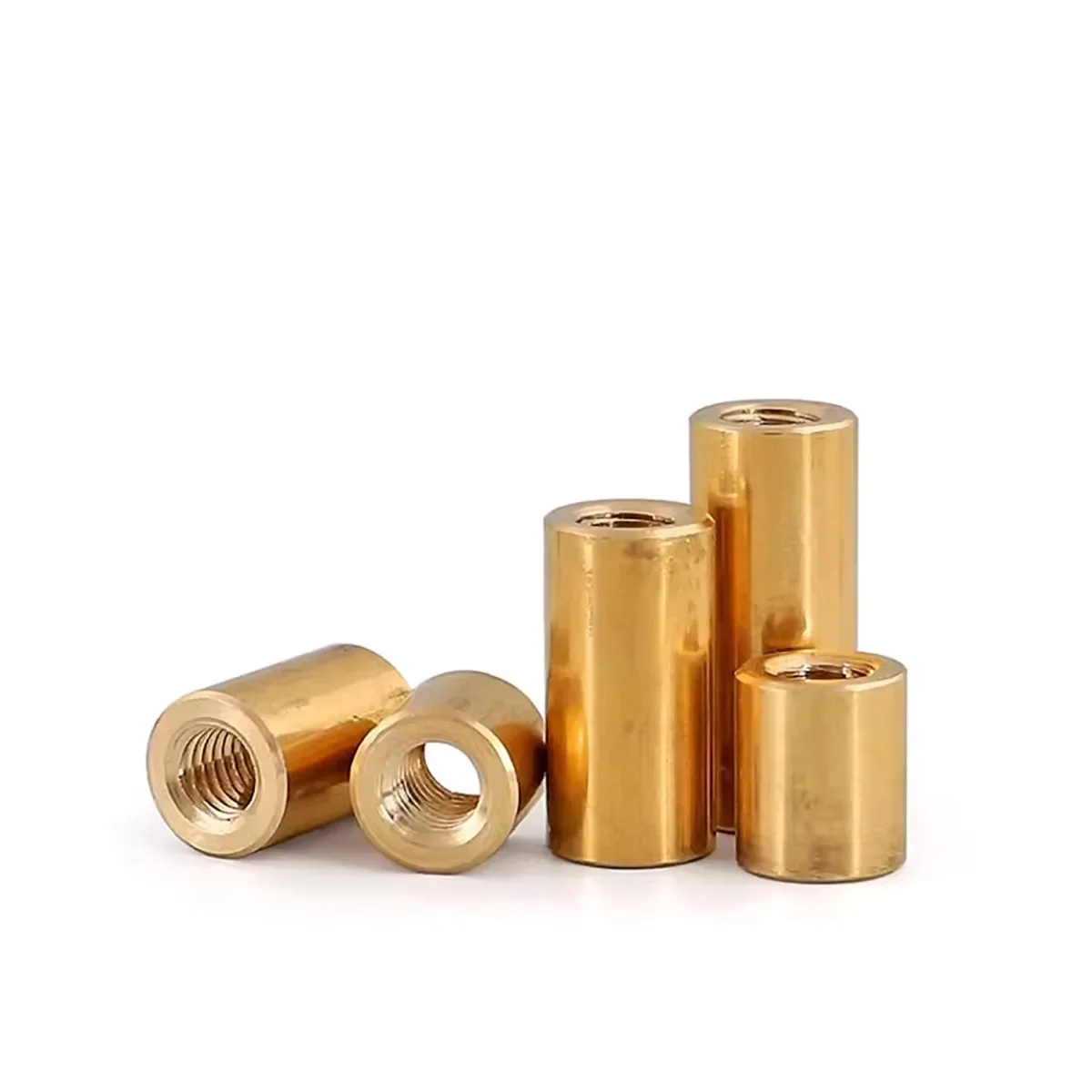 

Brass Round Elongated Through-Hole Nut Threaded Connection Copper Pillar M1.6M2M3M4M5M6M8M10M12