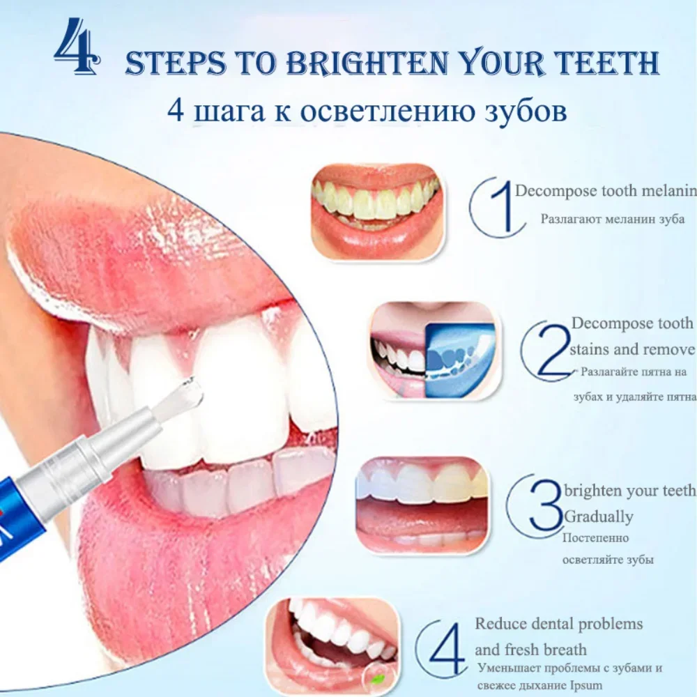 Keep Teeth Whitening Gel Pen Remove Smoke Coffee Plaque Stains Bleach Serum Fresh Breath Care Portable Dental Clean Tool