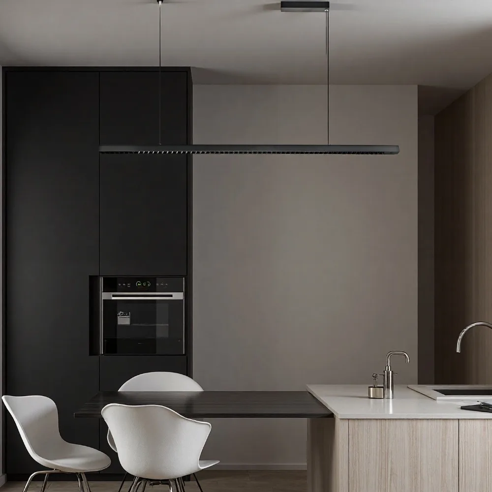 JOYINLED Pendelleuchten Restaurantlampen Nordisch Modern Minimalistisch Büro Lange Bar Esszimmer Kronleuchter Küche LED-Kronleuchter – Detail 3