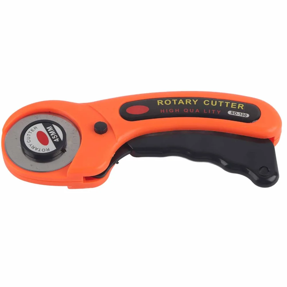 Durable 45mm Blade Rotary Cutter Ergonomic Handle Replacement Blades Rolling Cutter Cloth Cutting Tool For Quilting