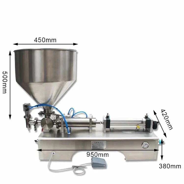 Semi-Automatic G1WG Single-Head Ointment Filling Machine Us ed For Filling Oil/Honey/Shampoo