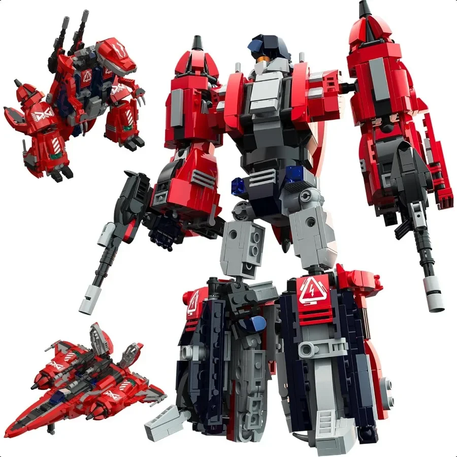 

Sillbird Transforming Robot Building Kit 3in1 Robotics Dinosaur Collectible Display Model Set for Adults Gifts Toys for Men Boy