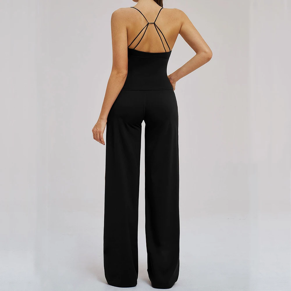 Women Yoga Set 2 Pieces Sportswear Workout Outfits Fitness Clothes Gym Tracksuit High Waist Leggings Sports Bra Athletic Wear