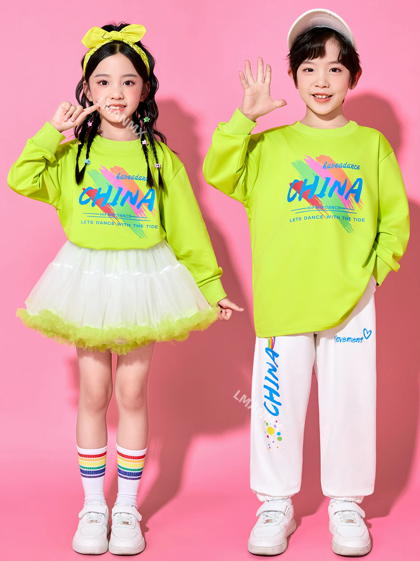 

Children's Cheerleading Performance Costume for Autumn Sports Games Opening Ceremony Team Performance Costume